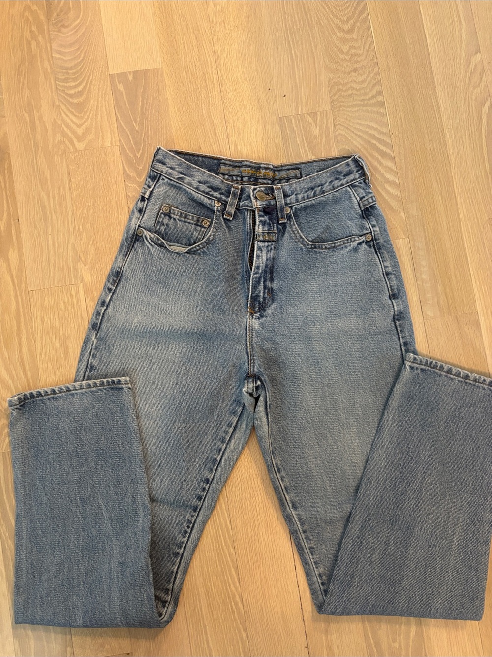 Marithe Francois Girbaud High-Rise Straight Leg Jeans in Light Blue